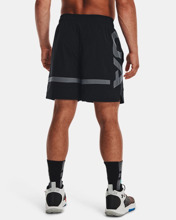 Men's UA Baseline Woven Shorts in Black image number 1